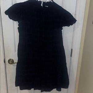 CROWN & IVY Navy Blue Short Sleeve Dress